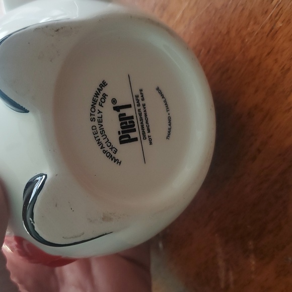 Pier 1 Tea Infuser/Steeper Cup Holiday Snowman Christmas Coffee Mug - Picture 6 of 13